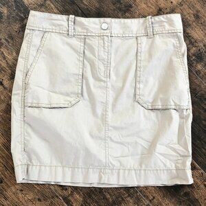 LOFT CREAM SKIRT